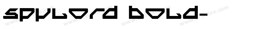 Spylord Bold字体转换